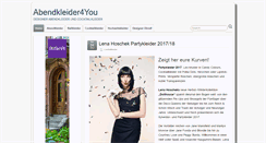 Desktop Screenshot of abendkleider4you.com